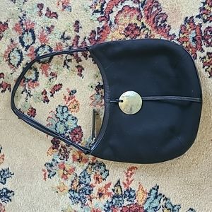 Kenneth Cole Black Canvas Purse Shell Tag